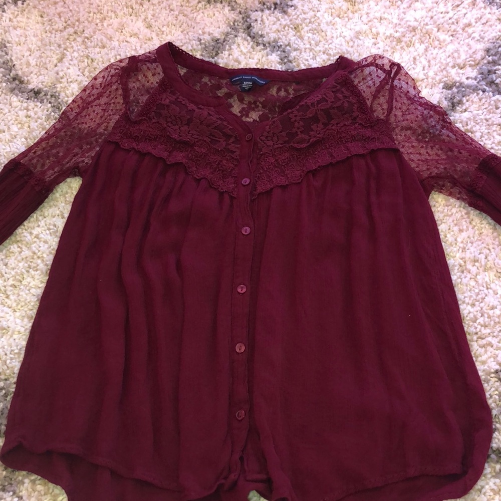 Maroon Blouse - image 1